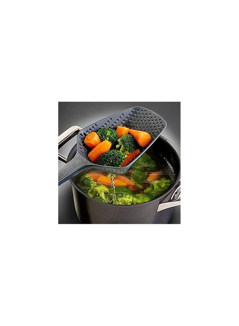 CLICKMART Scoop Colander Strainer Spoon Black - Image 3