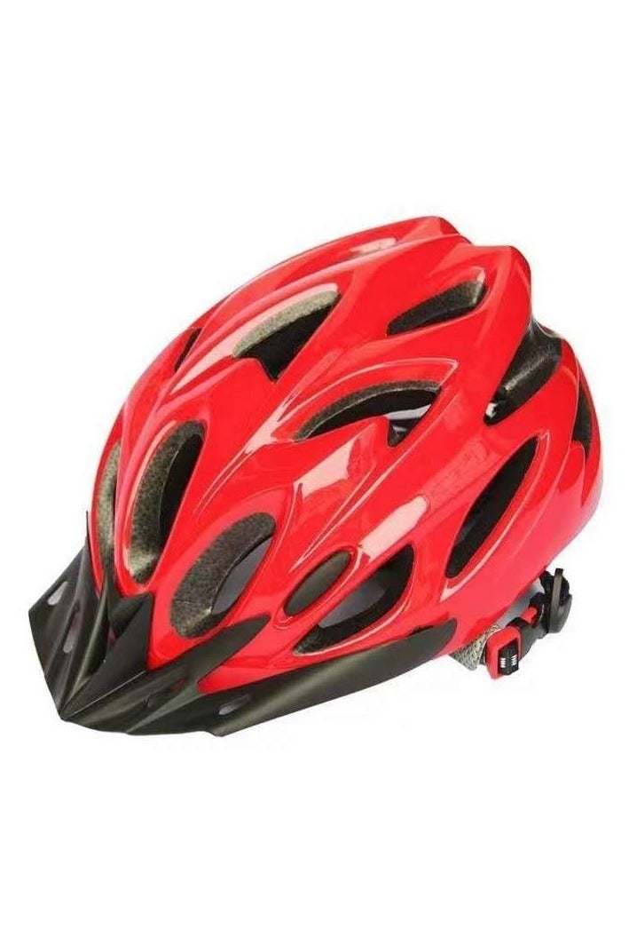 Generic Bicycle helmet, mountain bike, scooter, youth roller skating helmet, breathable safety helmet, men's and women's cycling equipment - (red)