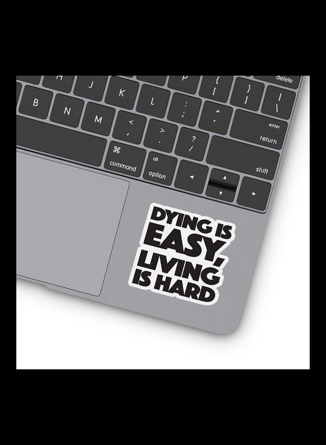 RKN Dying Is Easy Quote Captain America Stickers - Image 2