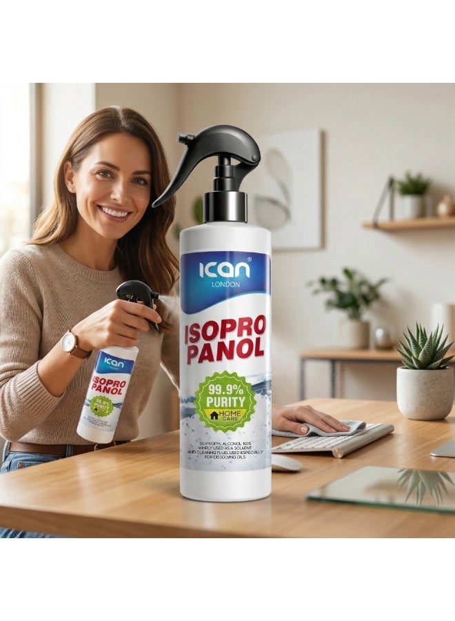 آي كان لندن سائل تنظيف كحول الأيزوبروبانول من آي كان لندن / كحول الأيزوبروبانول النقي بنسبة 99.9%، بخاخ 500 مل - Image 3