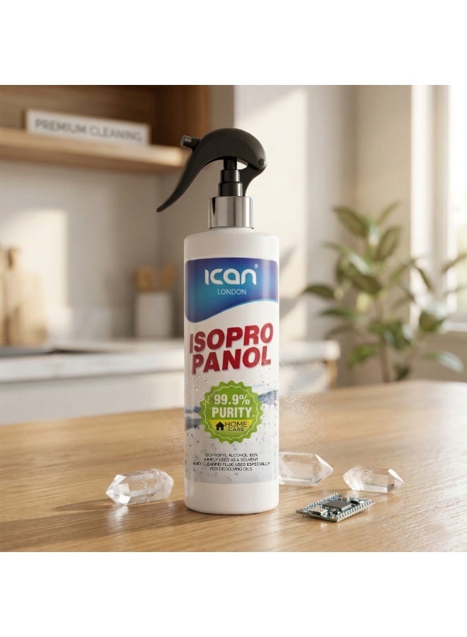 آي كان لندن سائل تنظيف كحول الأيزوبروبانول من آي كان لندن / كحول الأيزوبروبانول النقي بنسبة 99.9%، بخاخ 500 مل - Image 2