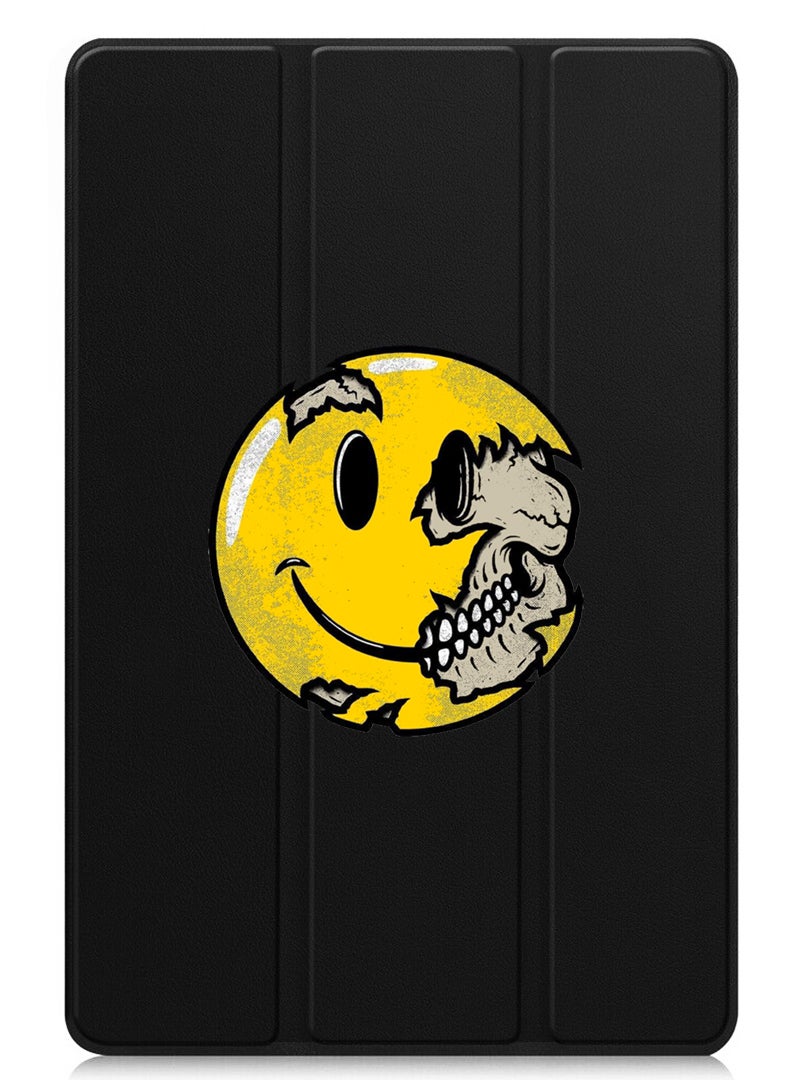 Theodor Protective Flip Case For Apple iPad Pro 13 (2024) With Trifold Stand Auto Wake Sleep Shockproof Cover Smiley  - Image 1