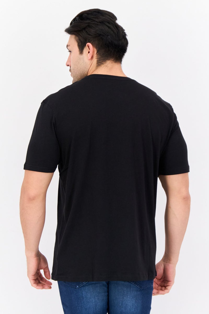 CROSSHATCH Men 5 Pieces Crew Neck Short Sleeve Graphic Print T Shirt, Multicolor - Image 3