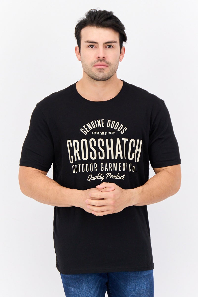 CROSSHATCH Men 5 Pieces Crew Neck Short Sleeve Graphic Print T Shirt, Multicolor - Image 1