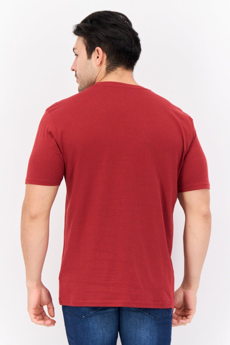 CROSSHATCH Men 5 Pieces Crew Neck Short Sleeve Graphic Print T Shirt, Multicolor - Image 2