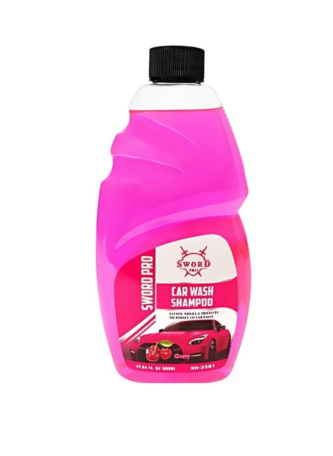 Sword Pro - 2-in-1 Car Shampoo and Polish, Powerful Formula for Removing Tough Dirt, Polishing, and Protecting Paint, Cherry Scent, 500 ml. - Image 1
