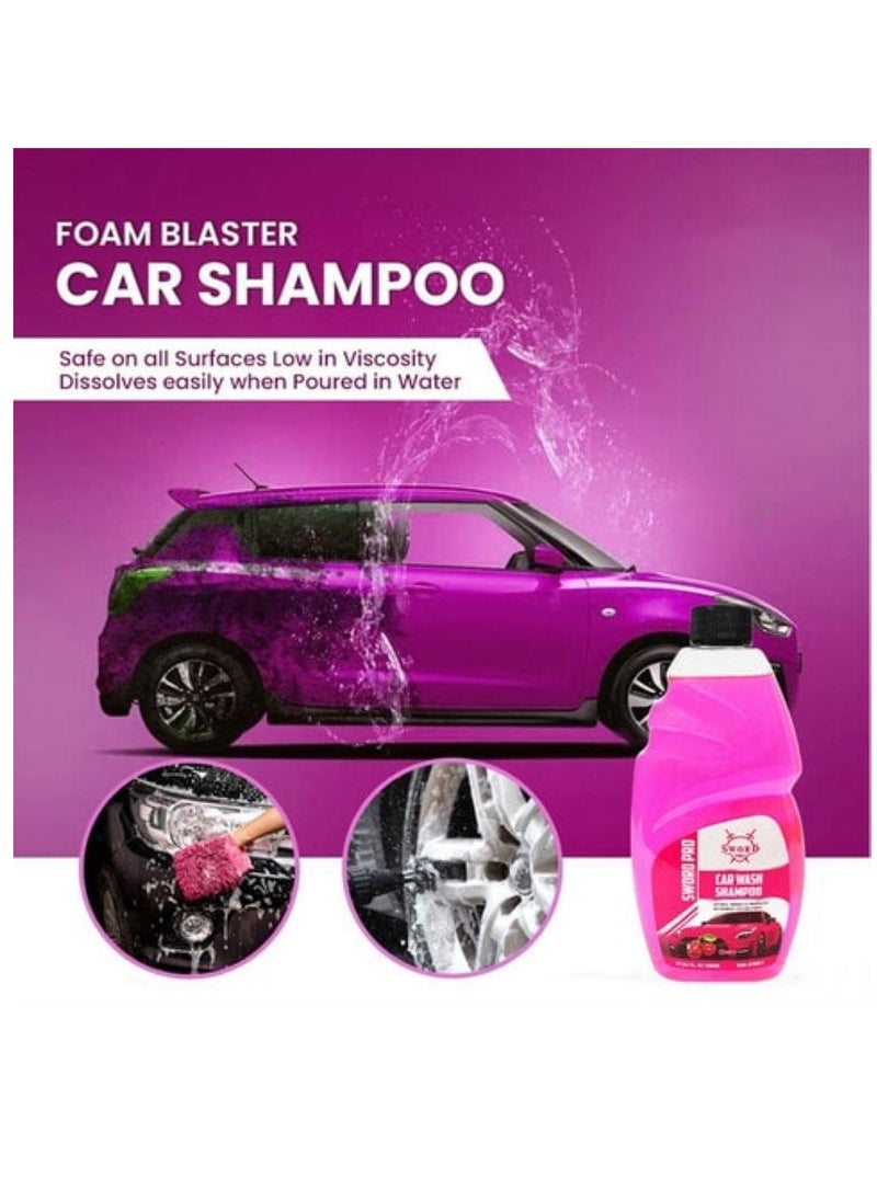 Sword Pro - 2-in-1 Car Shampoo and Polish, Powerful Formula for Removing Tough Dirt, Polishing, and Protecting Paint, Cherry Scent, 500 ml. - Image 1