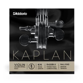 D'Addario Kaplan Golden Spiral Solo Violin String - Single E String - K420B-3 - Violin Strings - 4/4 Scale, Medium Tension, Ball End - pzsku/Z1DB5289B8F78695B8157Z/45/1749373947/4c2e4b74-5b48-4234-97ce-43d2514b72a2