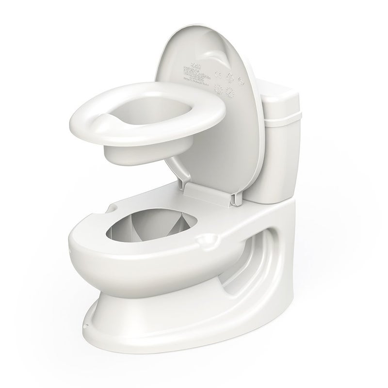 Toylet Potty Training Toilet Seat | Toddler Potty Training with Comfy Seat Cover, Tank Storage & Paper Roll Holder | Easy to Empty and Clean | Soft & Comfortable Potty Trainer for Boys & Girls (White) - Image 4