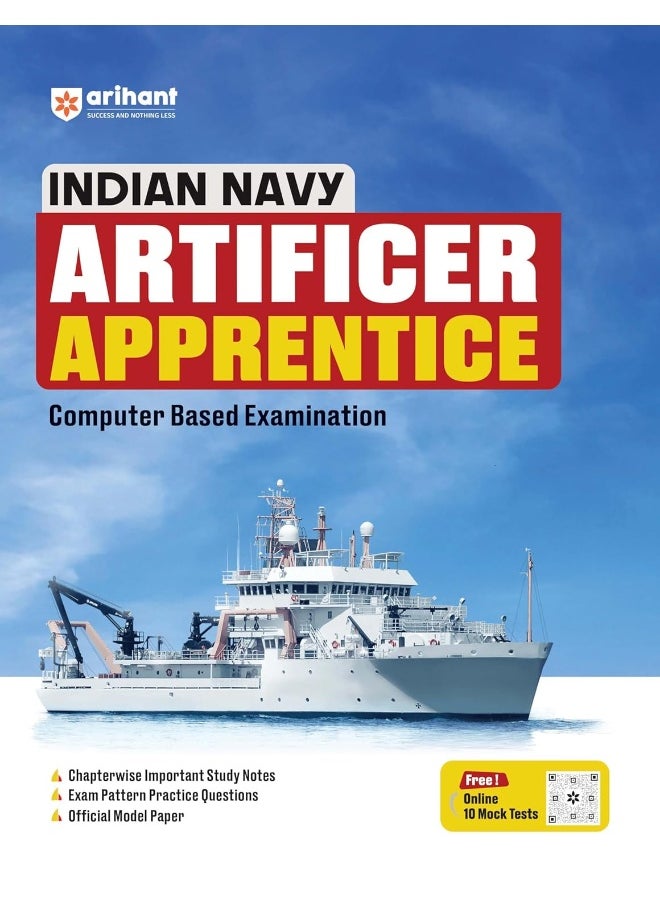 Arihant Study Guide for Indian Navy Artificer Apprentice Computer Based Examination  - Image 1