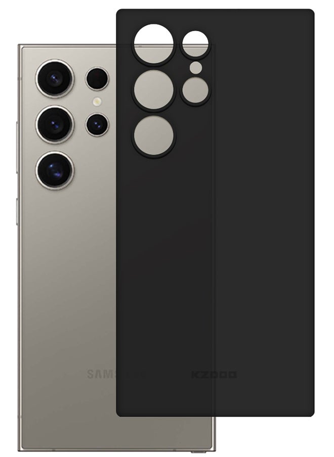 KZDOO Samsung Galaxy S24 Ultra Case Slim Thin Air Skin Full Coverage Protective Case Sturdy Durable Thin Case Drop Protection Case Cover Transparent Black  - Image 2