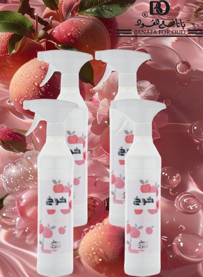 بانافع 4 قطع معطر منزل خوخ 500مل - Image 1