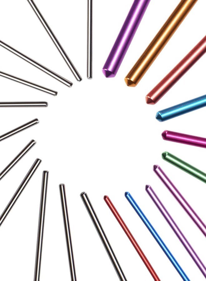 NIBEMINENT 22-Piece Crochet Knitting Needle Set Multicolour - Image 2