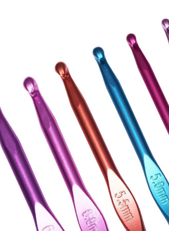 NIBEMINENT 22-Piece Crochet Knitting Needle Set Multicolour - Image 3