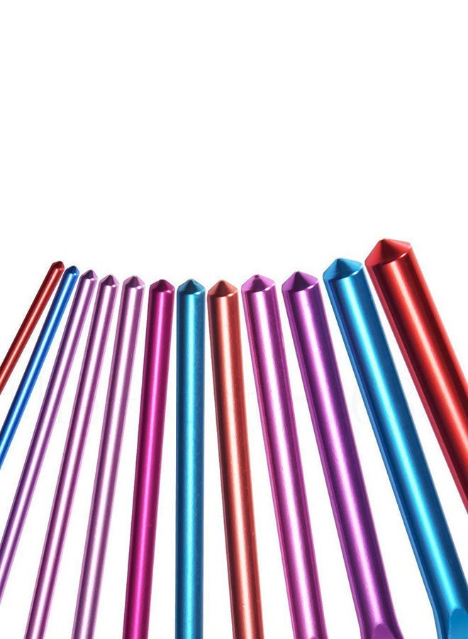 NIBEMINENT 22-Piece Crochet Knitting Needle Set Multicolour - Image 4