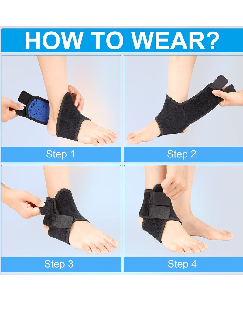 SYOSI Kids Ankle Support Support Breathable Ankle Stabilizer Adjustable Children's Ankle Protection Sleeve Sports Dance Foot Support Arch Support Sports Protection Ankle Sprain (S 1 Pair) - Image 4