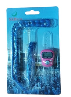 Generic 1 Set Consisting Of A Rosary + An Electronic Counter Ring, On A Card For Tasbih And Dhikr And Ideal Gifts (Multi-Colored)  - Image 3