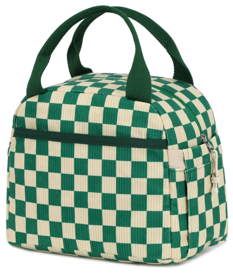 Bluboon Lunch Box for Women men Insulated Cute Corduroy Lunch bag Reusable Cooler Bag for Work Picnic Travel - Image 2