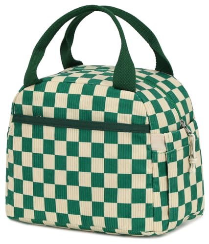 Bluboon Lunch Box for Women men Insulated Cute Corduroy Lunch bag Reusable Cooler Bag for Work Picnic Travel - Image 1