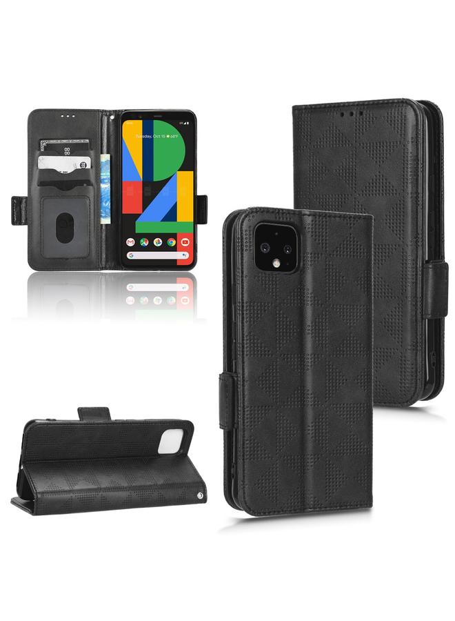 اس-توب جراب هاتف Google Pixel 4 المصنوع من الجلد بتصميم مثلث متماثل - Image 1