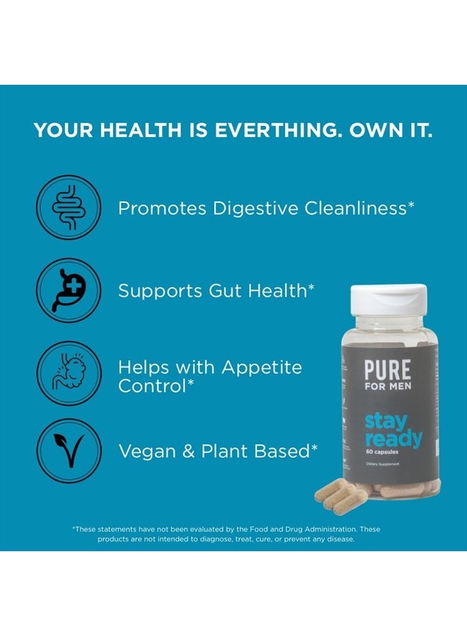 PURE FOR MEN Stay Ready, Dietary Supplement, 60 Capsules - Image 3