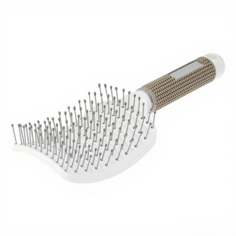 Detangle Hairbrush Nylon Bristles: Quick-drying Easy To Clean - Arched Elegant Design Scalp Massage Comb for Women - Image 4