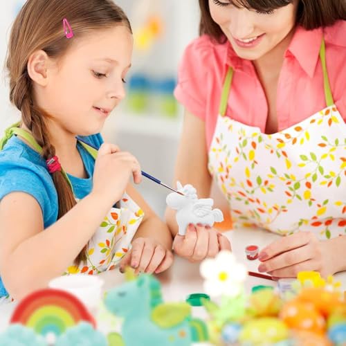 Funto Paint Your Own Unicorn Painting Kit, Arts and Crafts Set, STEAM Project Creative Activity DIY Toys, with 6 Figurines, 6 Paint Pots, 1 Brush - Image 5