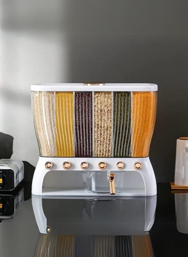 شي ون موزع و حافظة تخزين حبوب مقاوم للرطوبة 6 خانات - Image 1