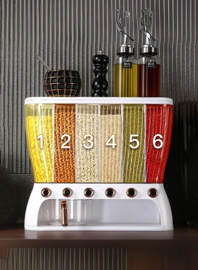 شي ون موزع و حافظة تخزين حبوب مقاوم للرطوبة 6 خانات - Image 2