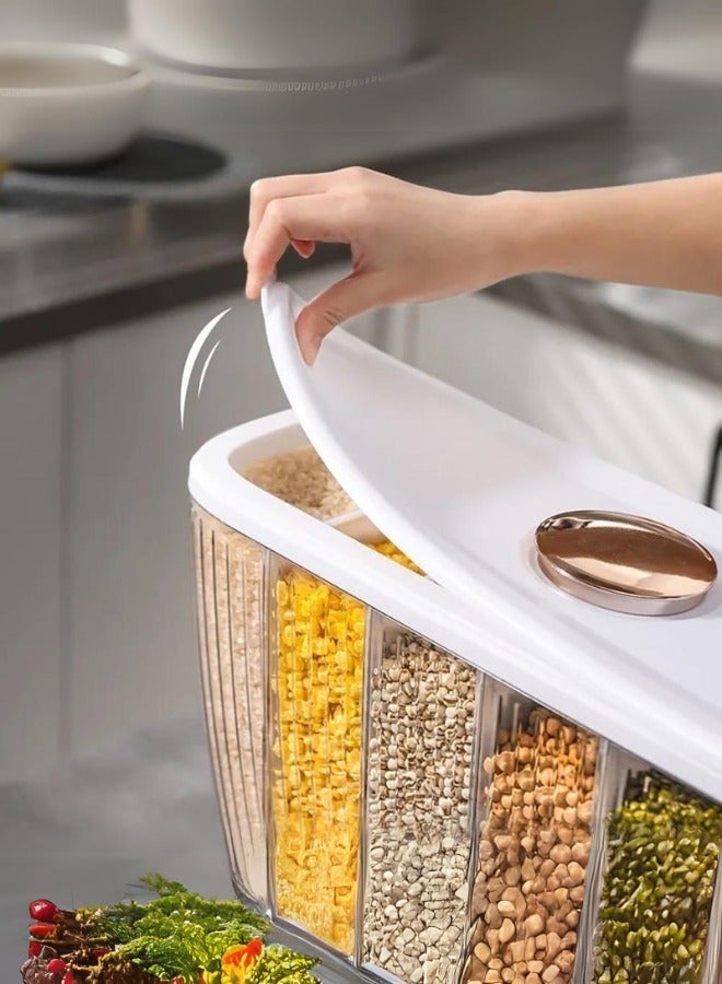شي ون موزع و حافظة تخزين حبوب مقاوم للرطوبة 6 خانات - Image 3