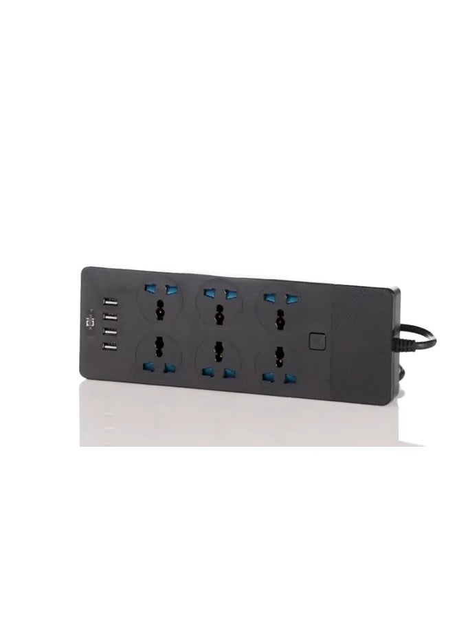 SUN SHINE Power Strips Extension Cord 6 Outlets, UK Plug Universal Plug  - Image 2