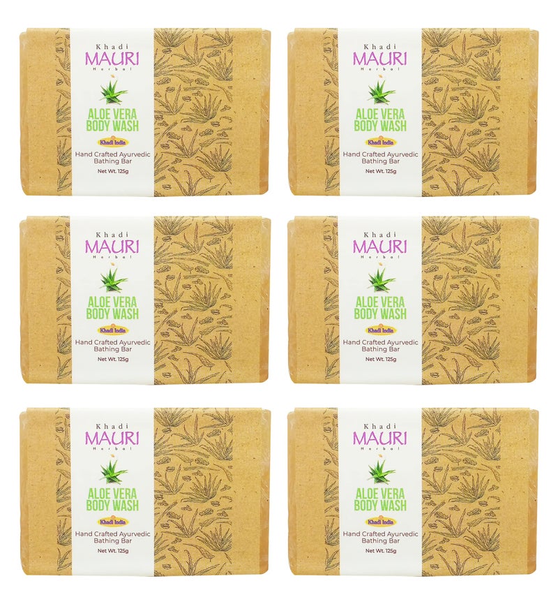 Khadi Mauri Aloevera Soap - Pack of 6 (750g)