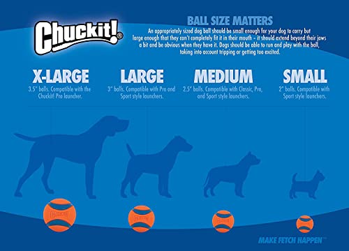 Chuckit! Dog Tennis Ball Dog Toy, Extra Large (3.5 Inch Diameter) for dogs 100+ lbs, Shrink Wrap Pack of 2 - Image 5