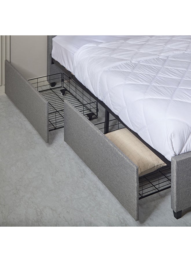 Home Box Oakland Duncan King Upholstered Bed with 4 Drawers 215 x 100 x 186 cm  - Image 4