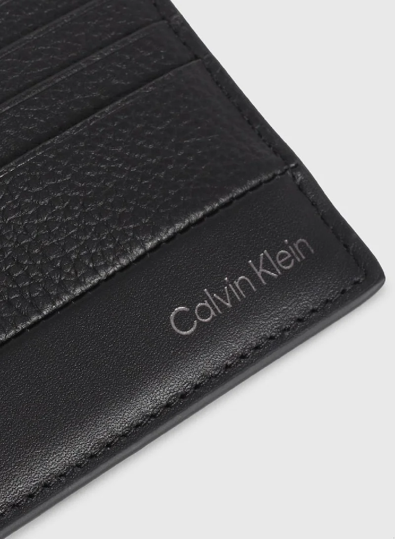 CALVIN KLEIN Men's Subtle Mix Cardholder - Leather, Black