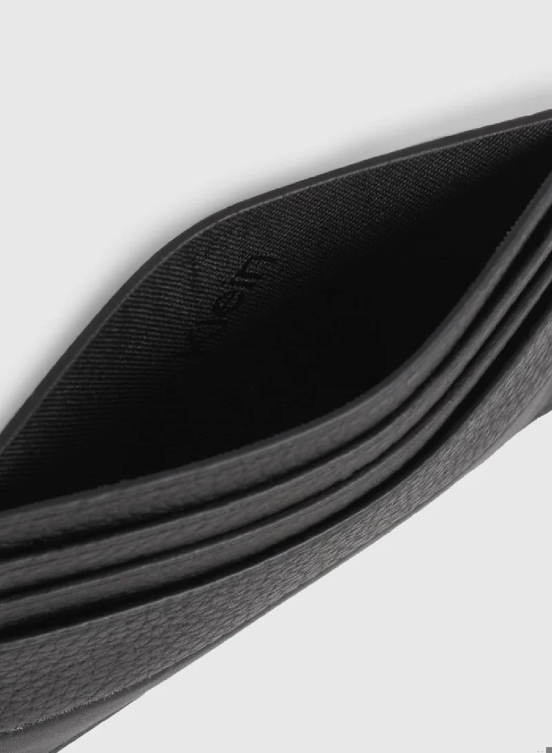 CALVIN KLEIN Men's Subtle Mix Cardholder - Leather, Black