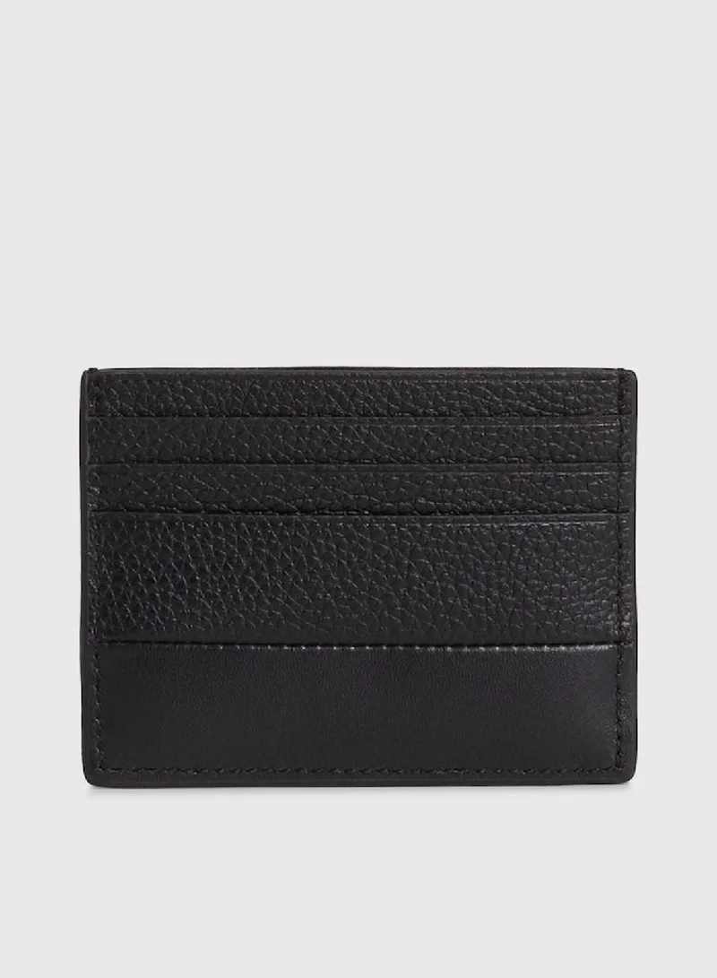 CALVIN KLEIN Men's Subtle Mix Cardholder - Leather, Black