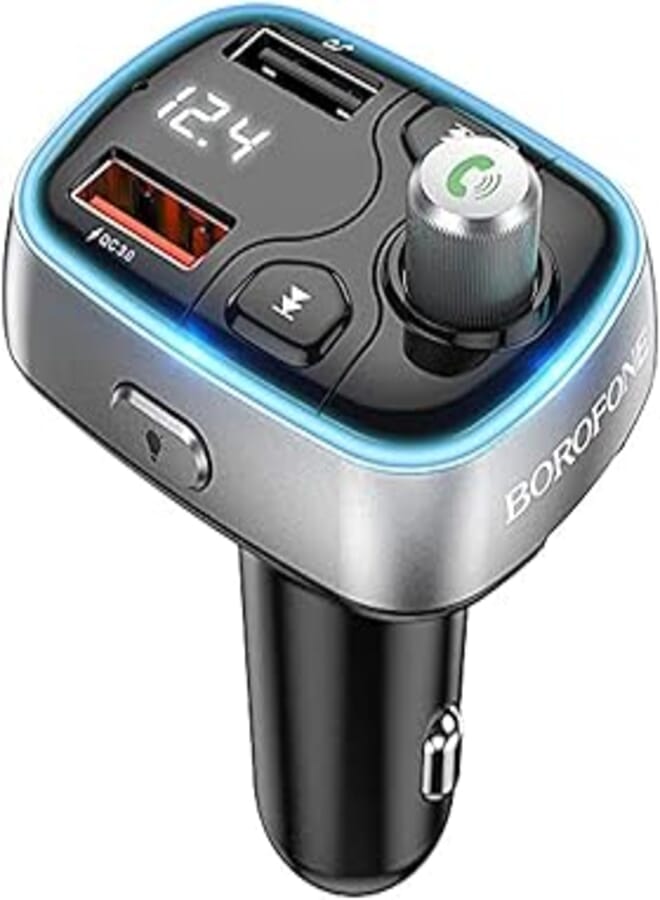 Borofone BC32 Sunlight car Bluetooth FM transmitter - black