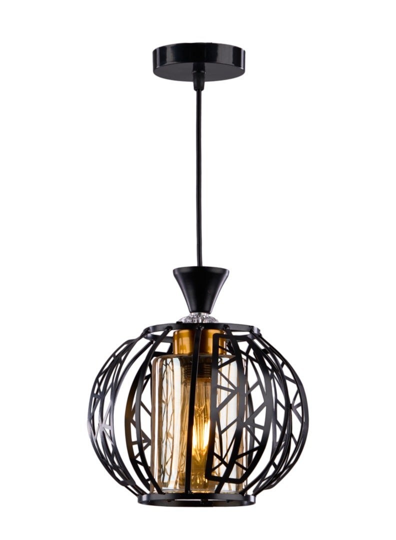 NAGAFA SHOP Modern pendant Nora 1243 black - 1 bulb  - Image 1