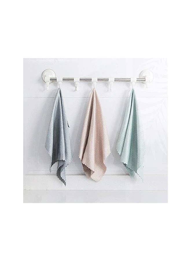 promass Reusable Microfiber Cleaning Cloth 5 Pack, Fish Scale Cleaning Cloth Nanoscale Cloth, Lint Free Household Kitchen Towel for Glass Windows Mirrors, Dish, Assorted Color (15.75 x 11.81 in) - Image 3