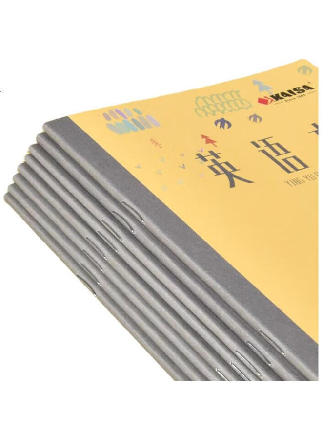 Kaisa (Kaisa) English Exercise Book 20 Sheets 36K Thick Paper English Practice Book Foreign Language Homework Soft Copybook 10-Pack - Image 1