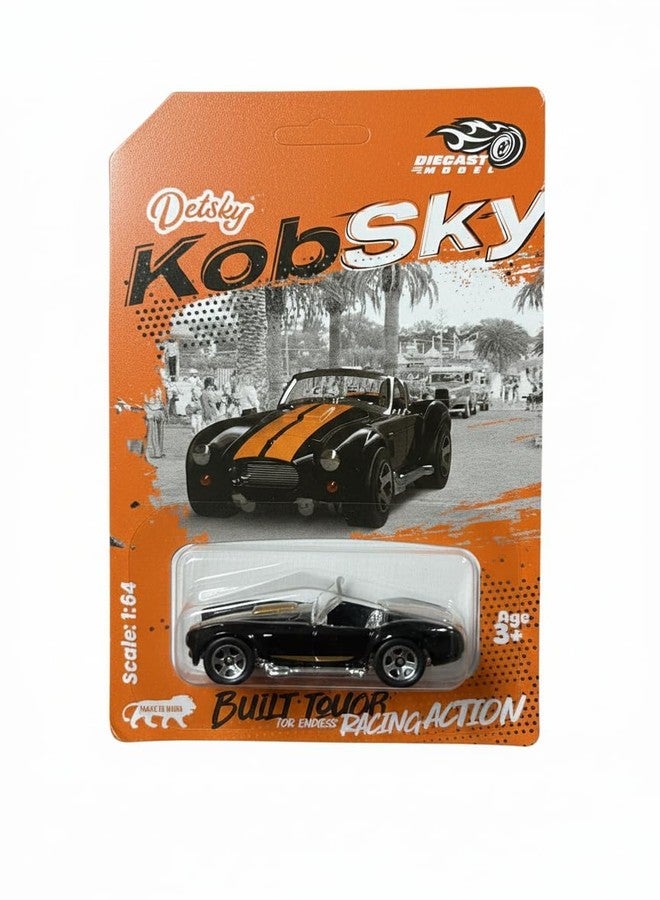 Space Enterprises Diecast Metal Toy Car 1:64 Scale | Pull Back Racing Car for Kids | Alloy Body, Smooth Wheels & Realistic Design | Racing Toy Car for Kids, Adults & Collectors (Black) - Image 3