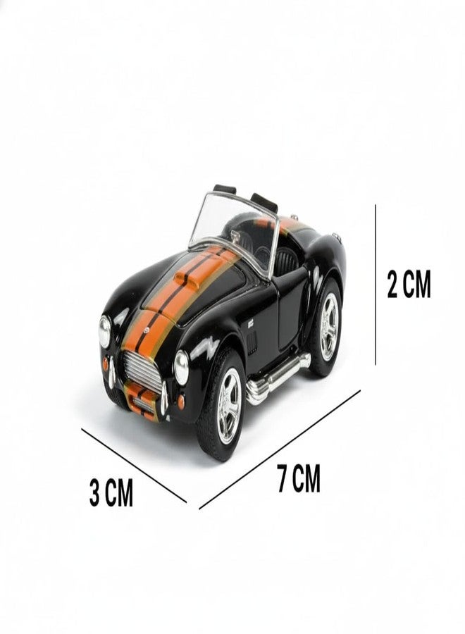 Space Enterprises Diecast Metal Toy Car 1:64 Scale | Pull Back Racing Car for Kids | Alloy Body, Smooth Wheels & Realistic Design | Racing Toy Car for Kids, Adults & Collectors (Black) - Image 2