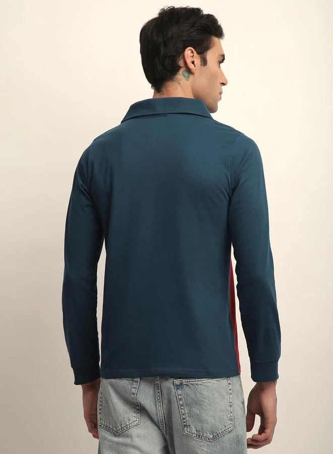 Difference of Opinion Men Color Block Regular Fit Polo
