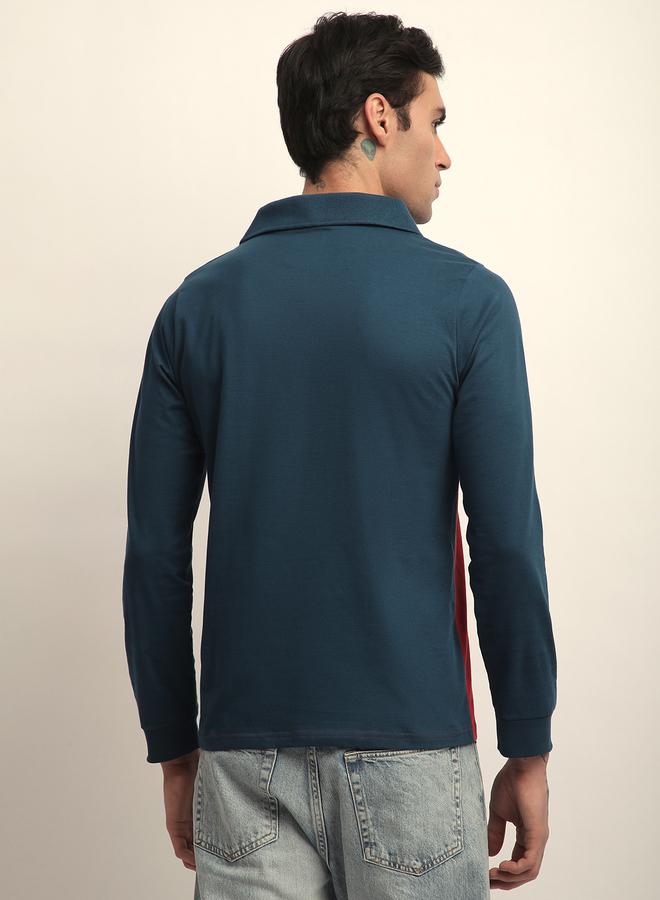 Difference of Opinion Men Color Block Regular Fit Polo - Image 3