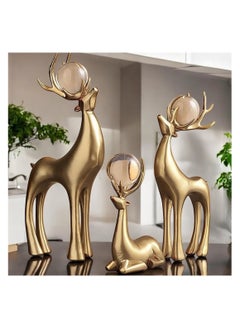 ba9ma Ba9ma, a luxurious resin gazelle set, three pieces of decor! Add a touch of luxury and elegance to your decor with the gold three-piece gazelle set.  - Image 3