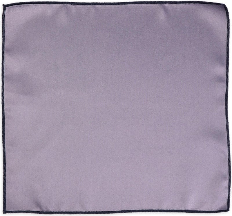 Hatemoğlu Grey Classic Satin Pocket Square - Image 3