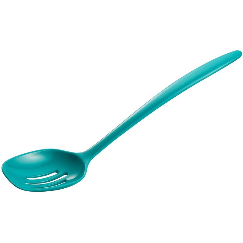 Gourmac Hutzler 12 Inch Melamine Slotted Spoon Turquoise