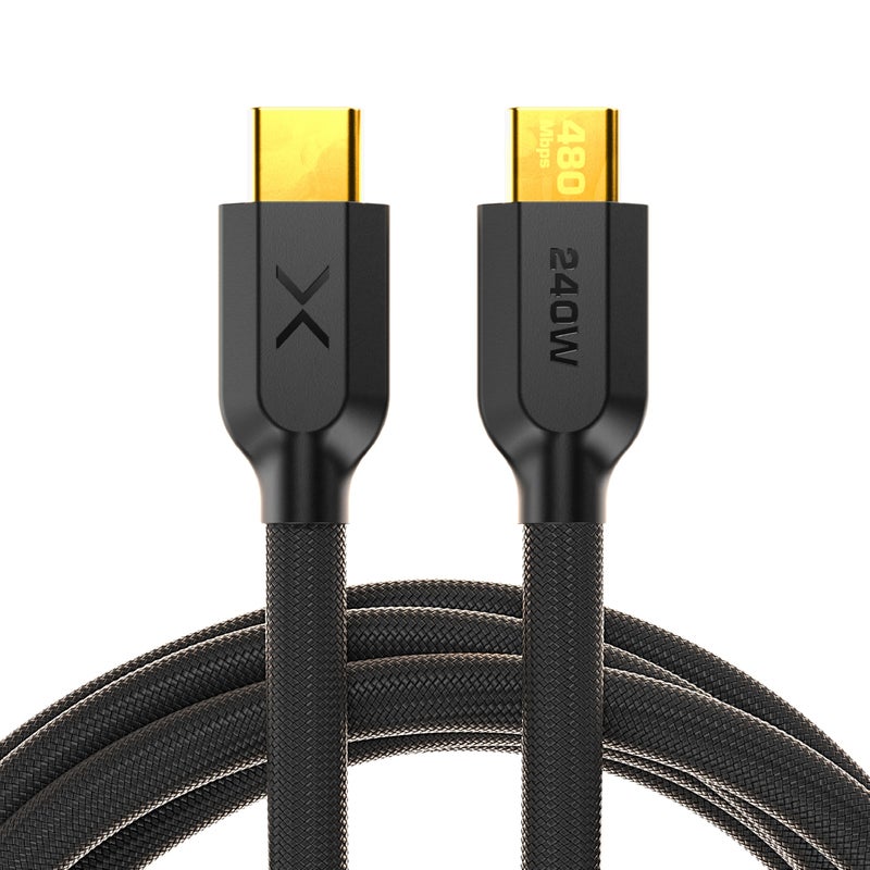 NOCO XGrid XC1: 240W USB-C to USB-C Cable â€“ Type C Fast Charging Cord, USB-IF Certified, Smart E-Marker Chip, 480Mbps Data, UltraFlex Braided Nylon + Silicone Jacket, 3-Foot Durable Design - Image 1