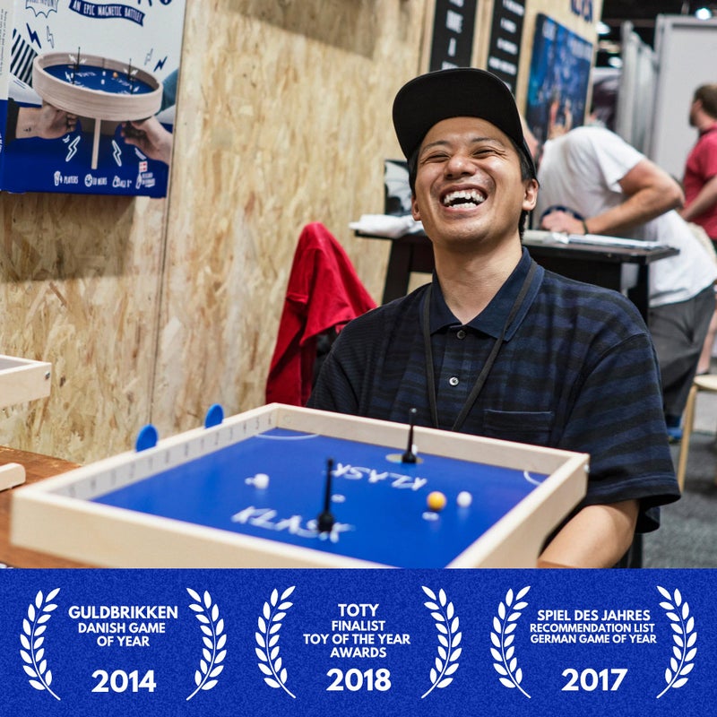 KLASK: The Magnetic Award-Winning Party Game of Skill - for Kids and Adults of All Ages That’s Half Foosball, Half Air Hockey - Image 5